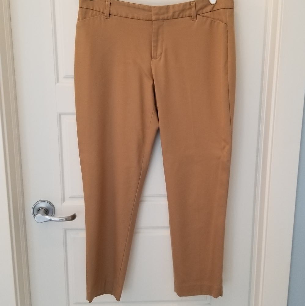 Gap slim cropped tan camel ankle pant